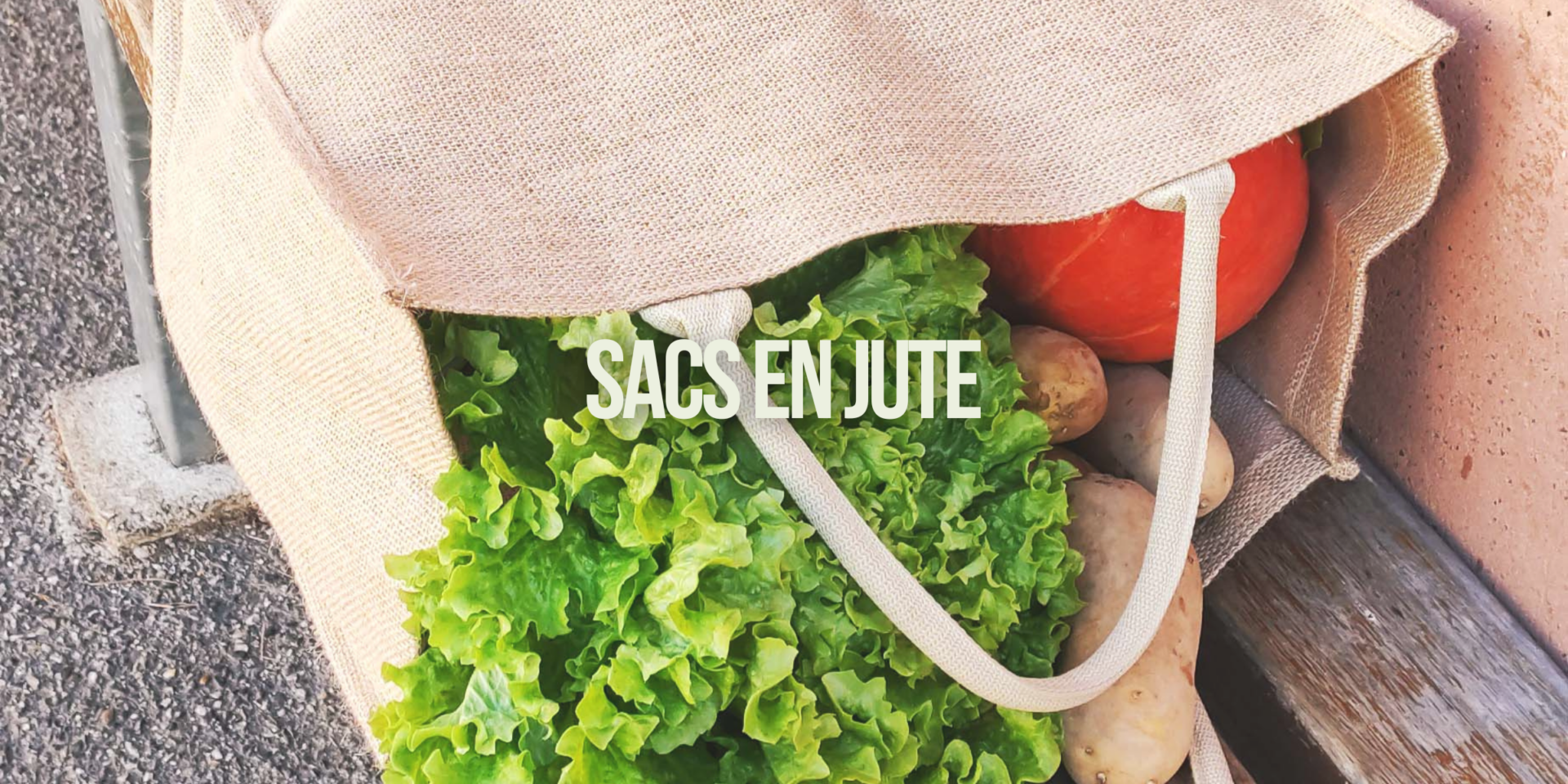 Sac en jute biodégradable, idéal pour faire les courses