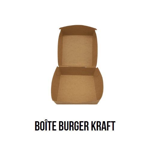 Boîte Burger en Kraft de Wasteless Group