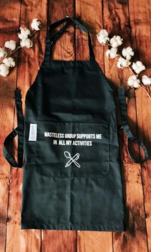 Wasteless Group textile écologique éco-responsable sur mesure tablier coton recyclable biosourcé matière végétale personnalisé personnalisable sur mesure